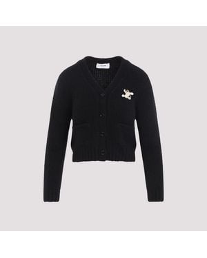 Celine Luxurious Cashmere And Silk Blend Cardigan - Blue