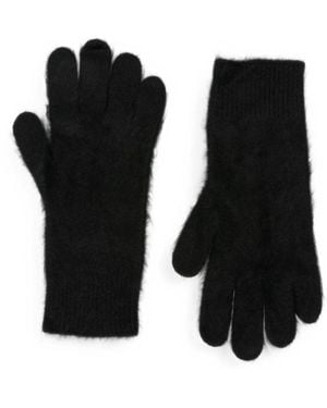 Soft Goat Wool Gloves - Black