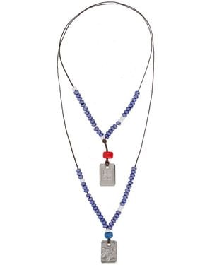 DSquared² Dsquared Necklace With Logo Plaques - White