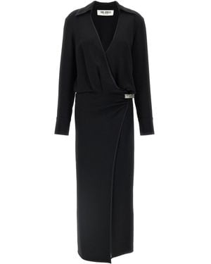 ワンピース THE ATTICO Wrap dress THE ATTICO Open-knit mini wrap dress | NET-A-PORTER