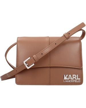 KARL LAGERFELD Crossbody Bag Kore Polyurethane/Terra - Brown