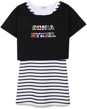 Sonia Rykiel T Shirt With Dress Set - Black