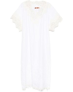 Ermanno Scervino Lino largo kaftan - Blanco