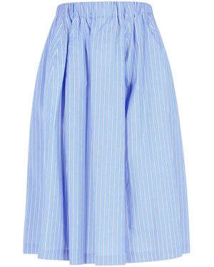 Marni Jupe en coton bleu clair