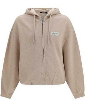Jacquemus Le Hoodie Montaigne Kapuzenpullover - Natur