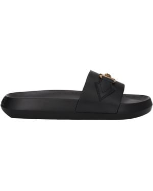 Versace Slippers En Hoeven Medusa biggie Vrouwen Huid Zwart