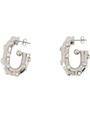 Rabanne Oorbellen Aluminium Zilver - Metallic