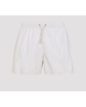 Canali Polyester Swim Shorts - White