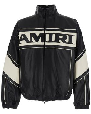Amiri Sport Leren Jack - Zwart