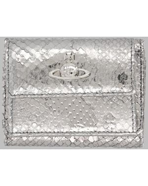 Vivienne Westwood Portafoglio Con Dettaglio "Orb" - Gray