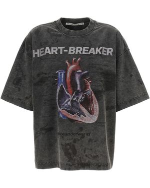 Alexander Wang 'heartbreaker' T -shirt - Zwart