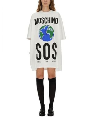 Moschino Cotton Interlock Dress - Multicolor