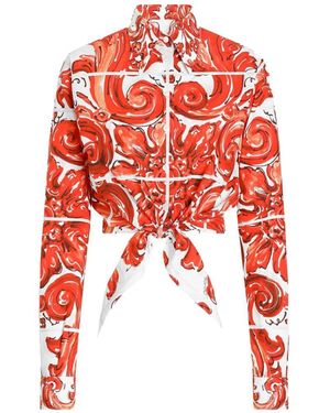 Dolce & Gabbana Dolce & Gabbana Majolica Print Shirt - Red