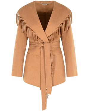 Jonathan Simkhai 'Rowen' Camel Wool Blend Coat - Brown