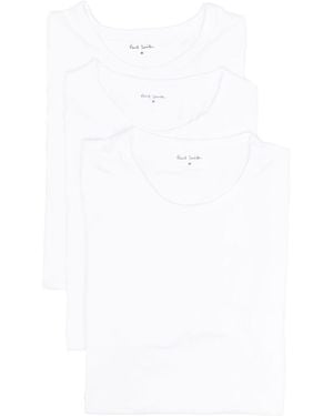 Paul Smith Logo T Shirt 3Pack - White