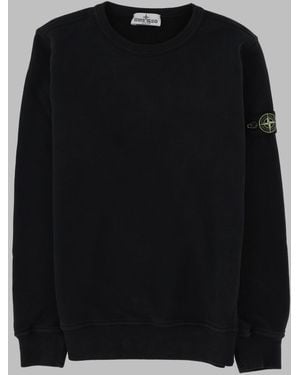 Stone Island Felpa Con Logo "Patch" - Black