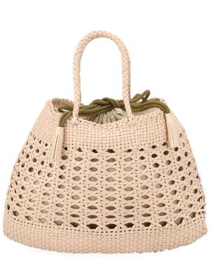 Dragon Diffusion Handbag Santa Cano - Natural