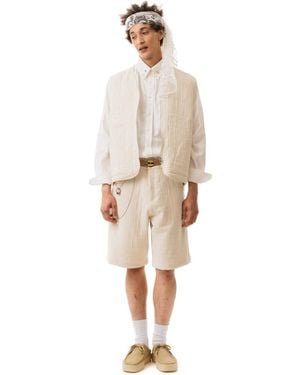 LC23 Jaquard Vest - Natural