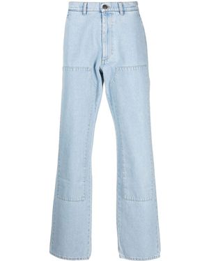 Winnie NY Patch-Detail Bootcut Jeans - Blue