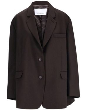 Frankie Shop Bea Oversized Blazer Jacket - Black