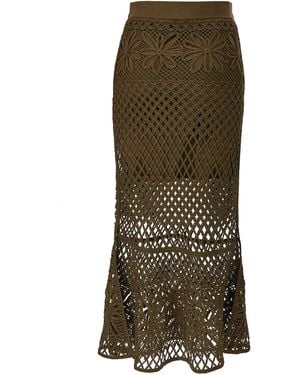 スカート Pinko Crispo Fantsy Net Skirt Pinko Crispo Fantsy Net Skirt in Natural | Lyst