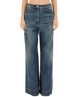 Etro Jeans With Pegaso Logo Embroidery - Blue