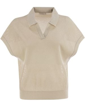 Peserico Tricot Polo Shirt - White