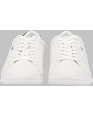 BOSS Low-Top Lace-Up Trainers - White
