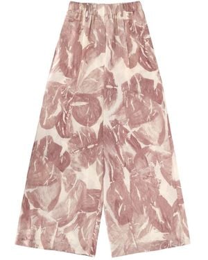 Alysi Silk Trousers - Pink