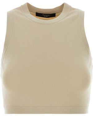 Weekend Sand Knit Bombo Crop Top - Natural