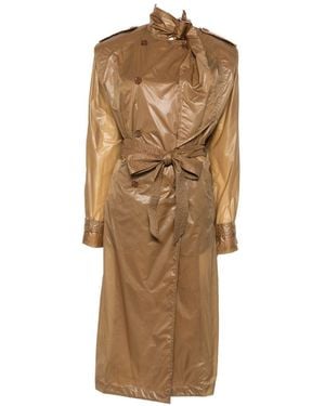 Saint Laurent Trench Coats - Neutro