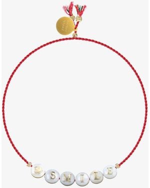 Sorbet Island Shell Bracelet With Glass Beads - White