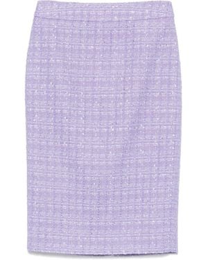 Emporio Armani Exclusive Tweed Skirt - Purple
