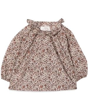 Teddy & Minou M/L Floral Shirt - Natural