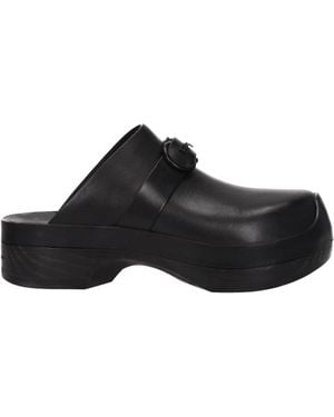 Ferragamo Pantoffeln und Hufe nein Frauen Leder schwarz