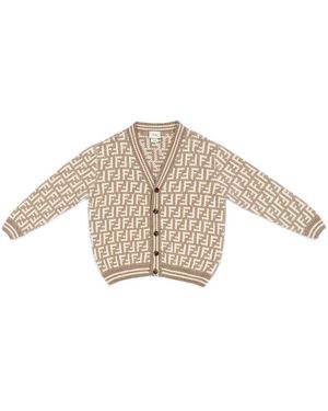 Fendi Ff Chenille Cardigan - Mehrfarbig