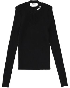MSGM T-Shirt With Logo - Black