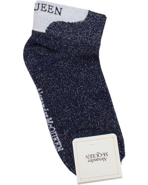 McQueen Women 's Chaussettes et chaussettes en viscose bleu