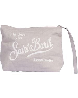 MC2 Saint Barth Aline Soft Linen Vintage 11 Emb - Gray