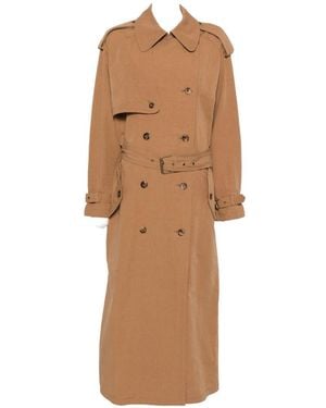 Isabel Marant Violette Cotton Trench Coat - Natural