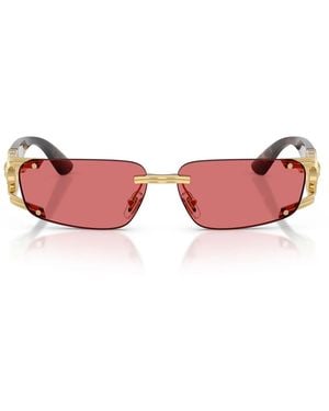 Versace Sonnenbrille Ve2291 100275 Gold/Rot Hiper 8 Herrens - Pink