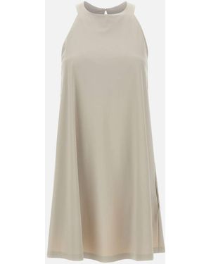Rrd Grey Trapez Sommerkleid - Weiß