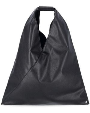 MM6 by Maison Margiela Japanese Origami-Inspired Hobo Bag - Black