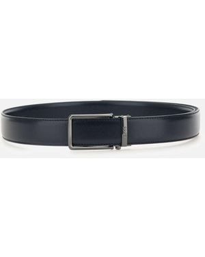 BOSS Austin Leath Belt - Blu