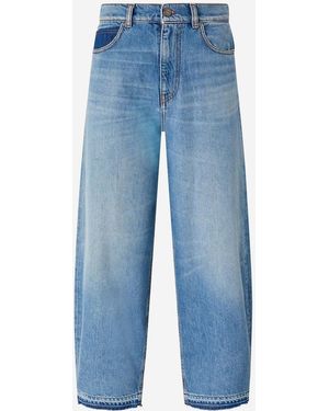 Pinko Balloon-Fit-Jeans mit Fade-Effekt - Blau