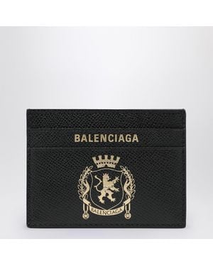 Balenciaga Leather Passport Holder - Black