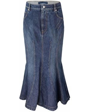 Sportmax Gonna A Sirena - Blue