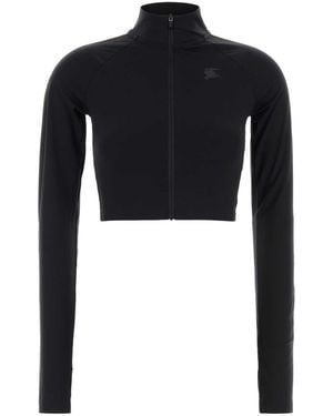 Burberry Stretch Nylon Sweatshirt - Black