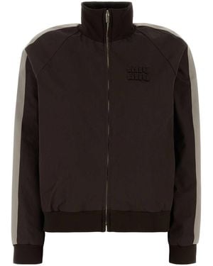 Miu Miu Chocolate Cotton Jacket - Black