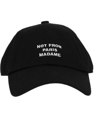 Drole de Monsieur Gorra negra con eslogan - Negro